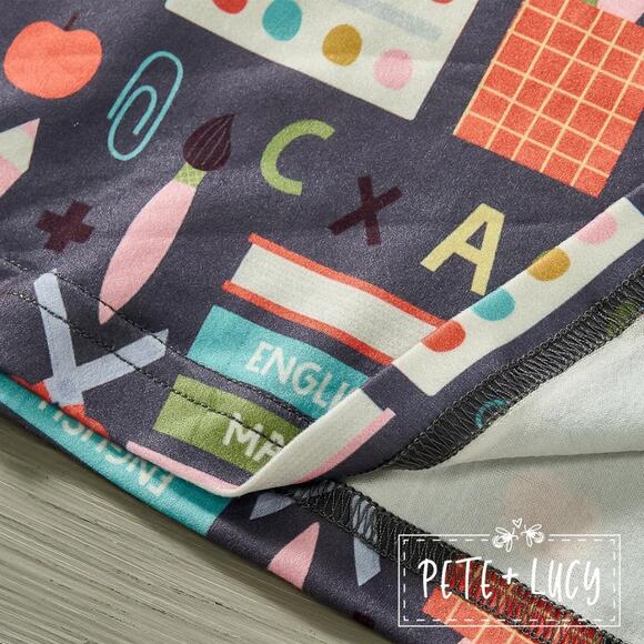 PETE + LUCY Ready to Learn Gray School Theme Boys 4T Long Sleeve Shirt NEW - Picture 4 of 6